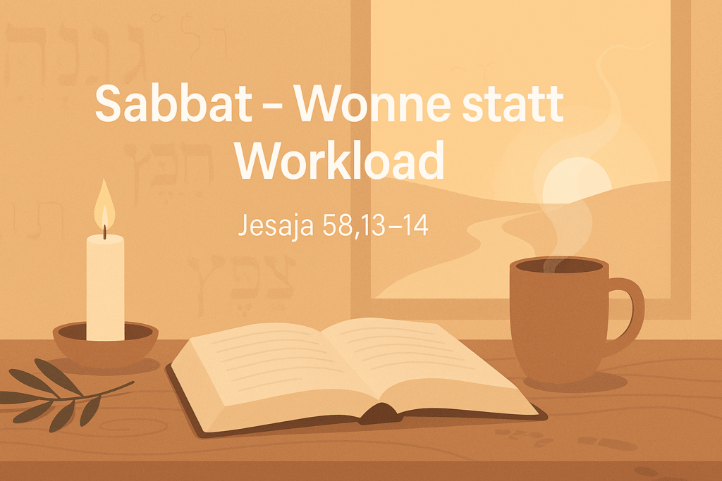 Sabbat – Wonne statt Workload (KI generiert)